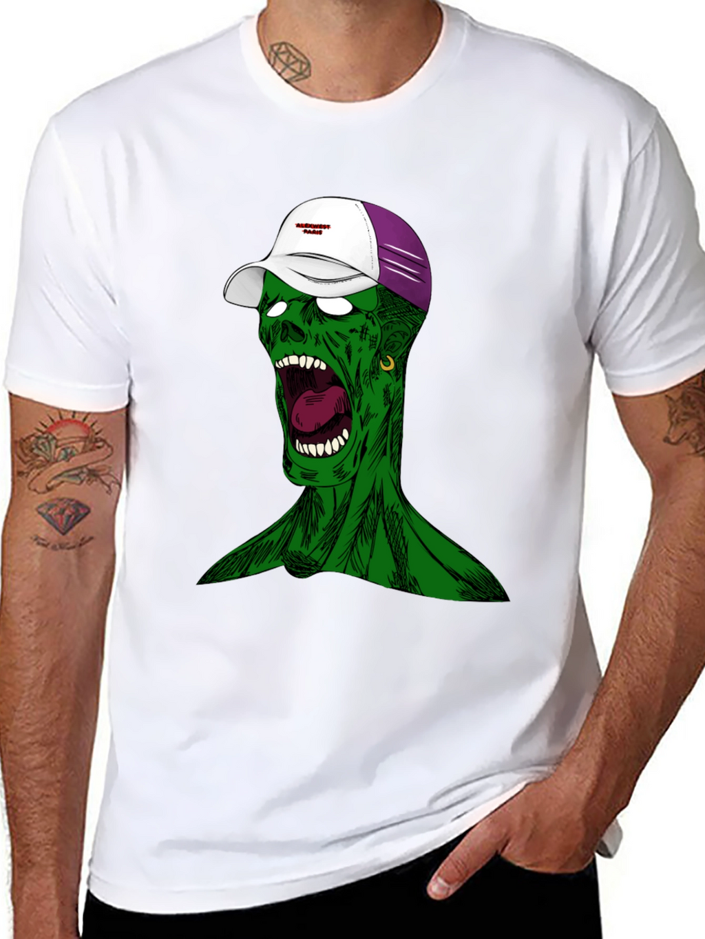 Zombie Graphic Tee - Unique Streetwear