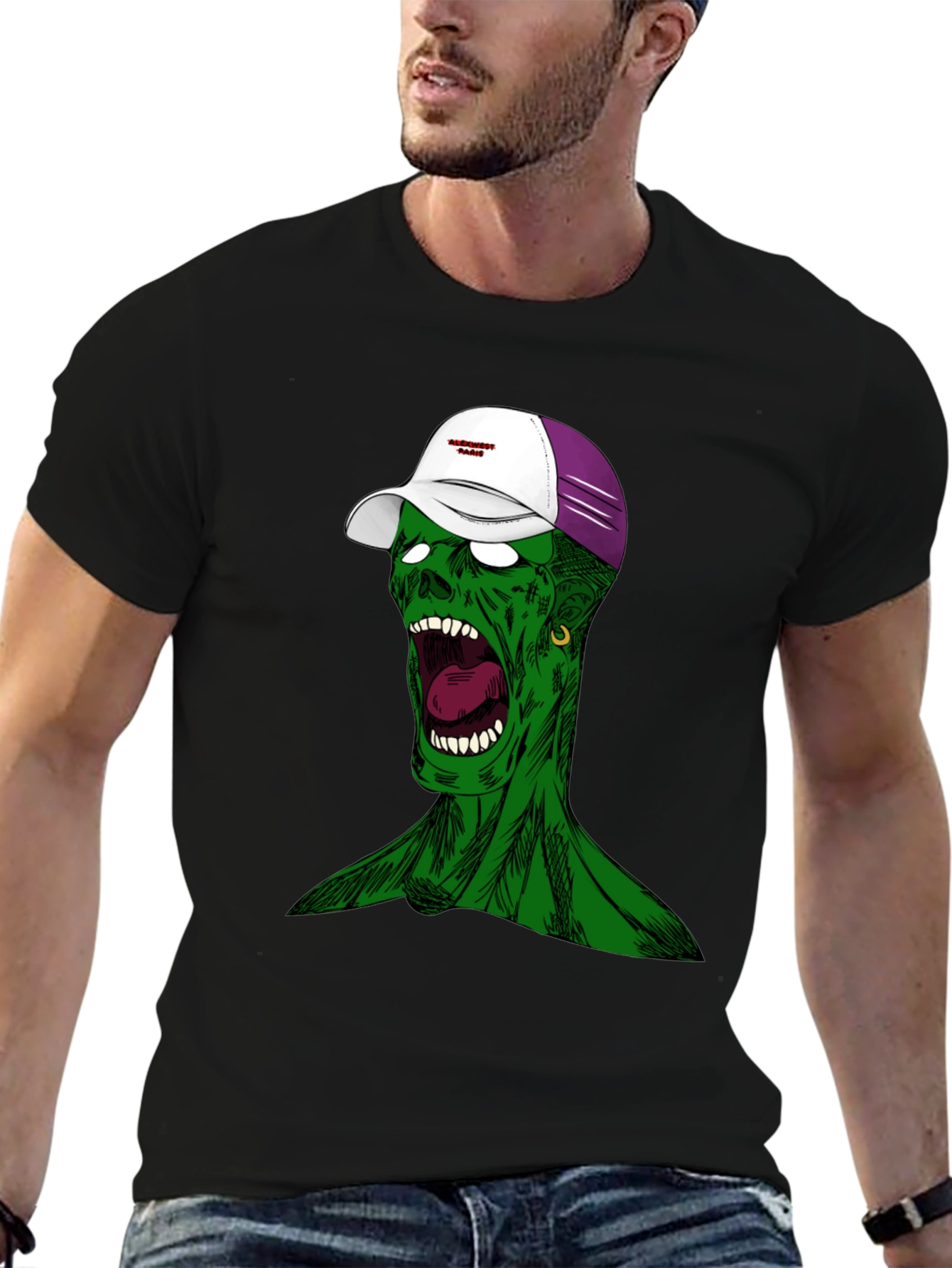 Zombie Graphic Tee - Unique Streetwear