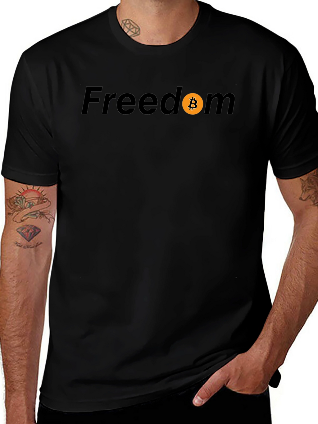 Freedom Bitcoin Black T-Shirt