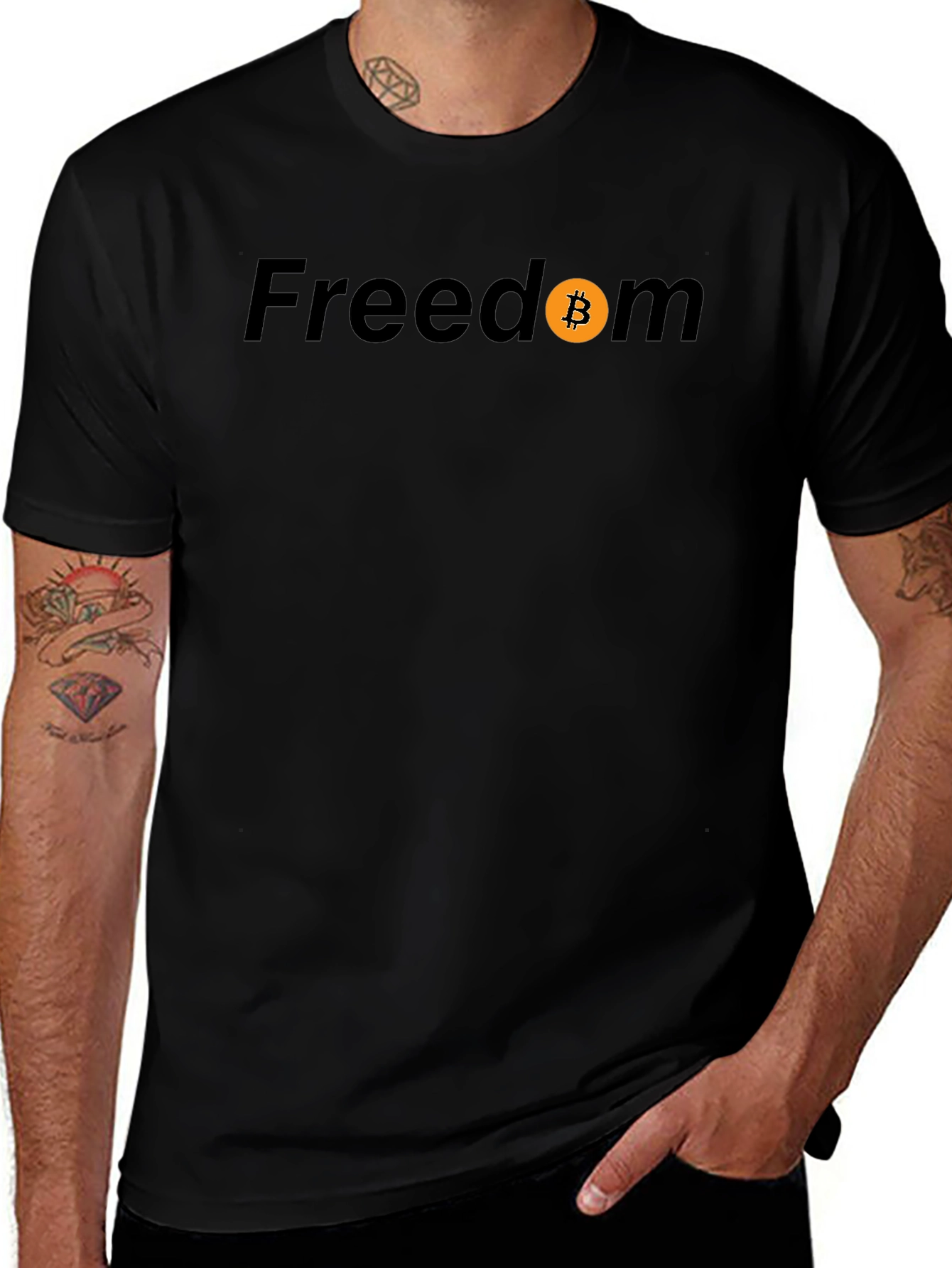 Freedom Bitcoin Black T-Shirt