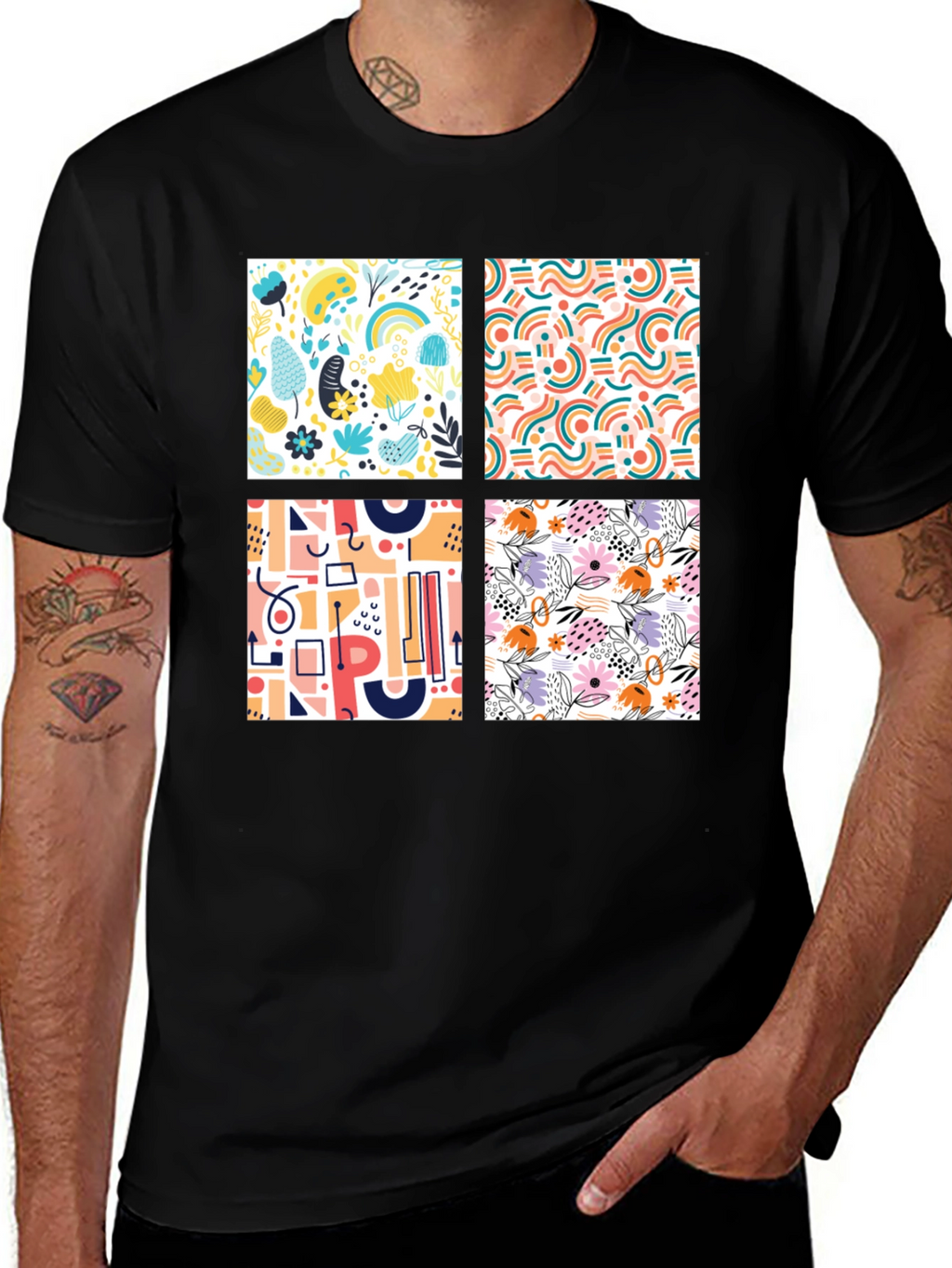 Abstract Pattern Tee - Modern Design
