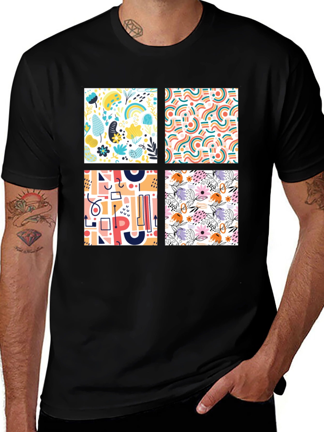 Abstract Pattern Tee - Modern Design