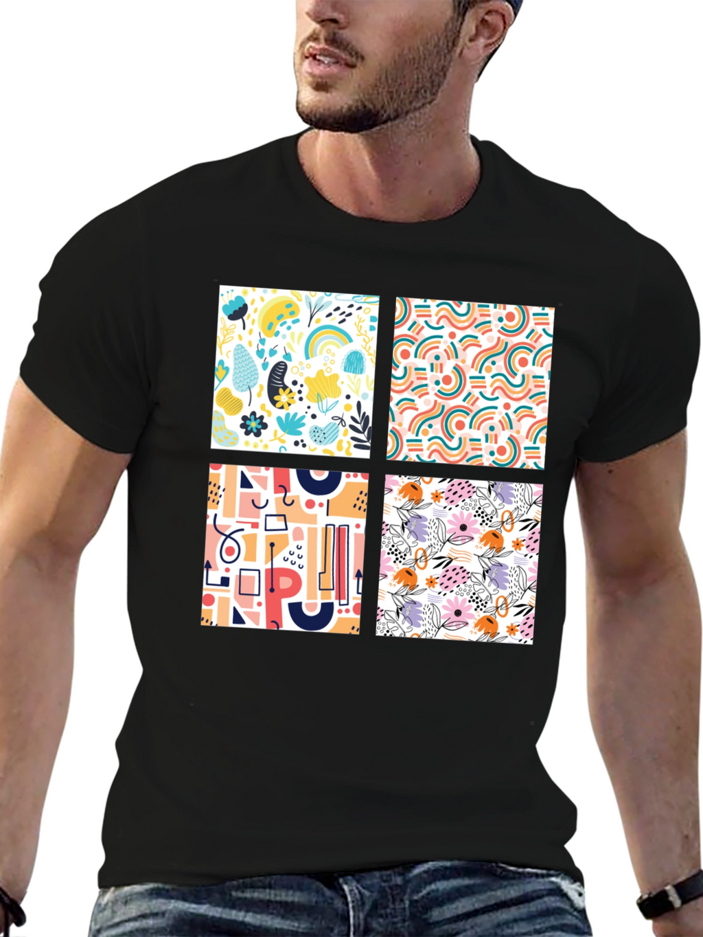 Abstract Pattern Tee - Modern Design
