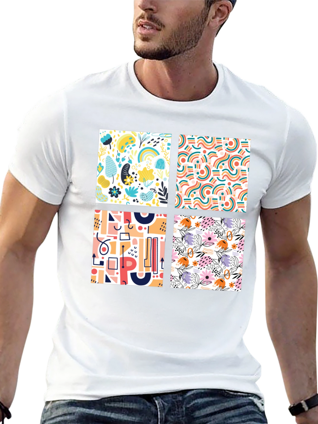 Abstract Pattern Tee - Modern Design