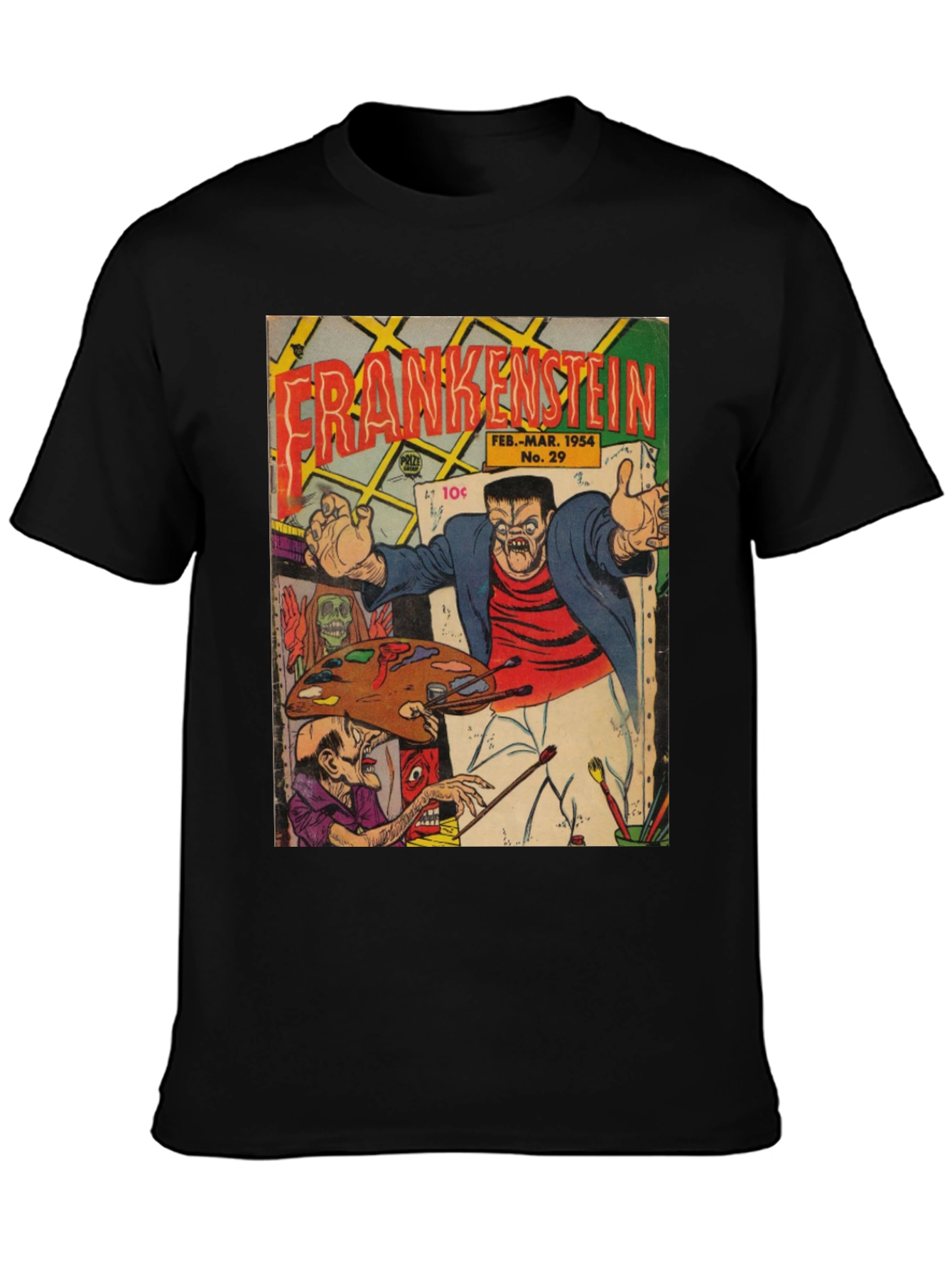 Frankenstein Comic Book Cover T-Shirt