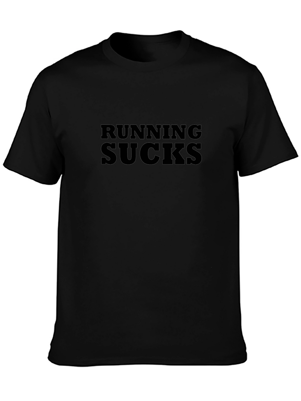 Running Sucks Black T-Shirt - Funny Workout Tee