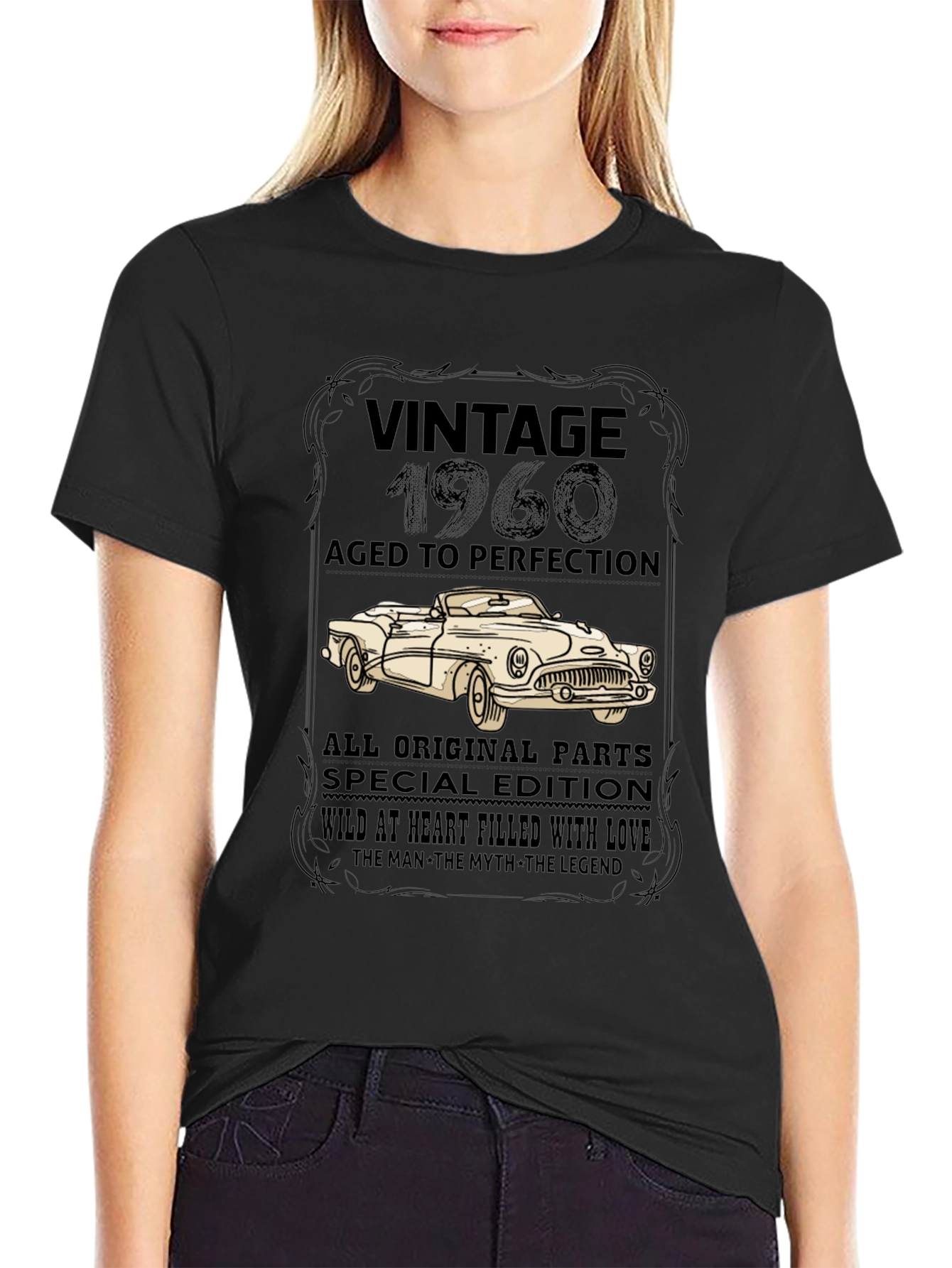 Vintage 1960 Car T-Shirt - Aged to Perfection