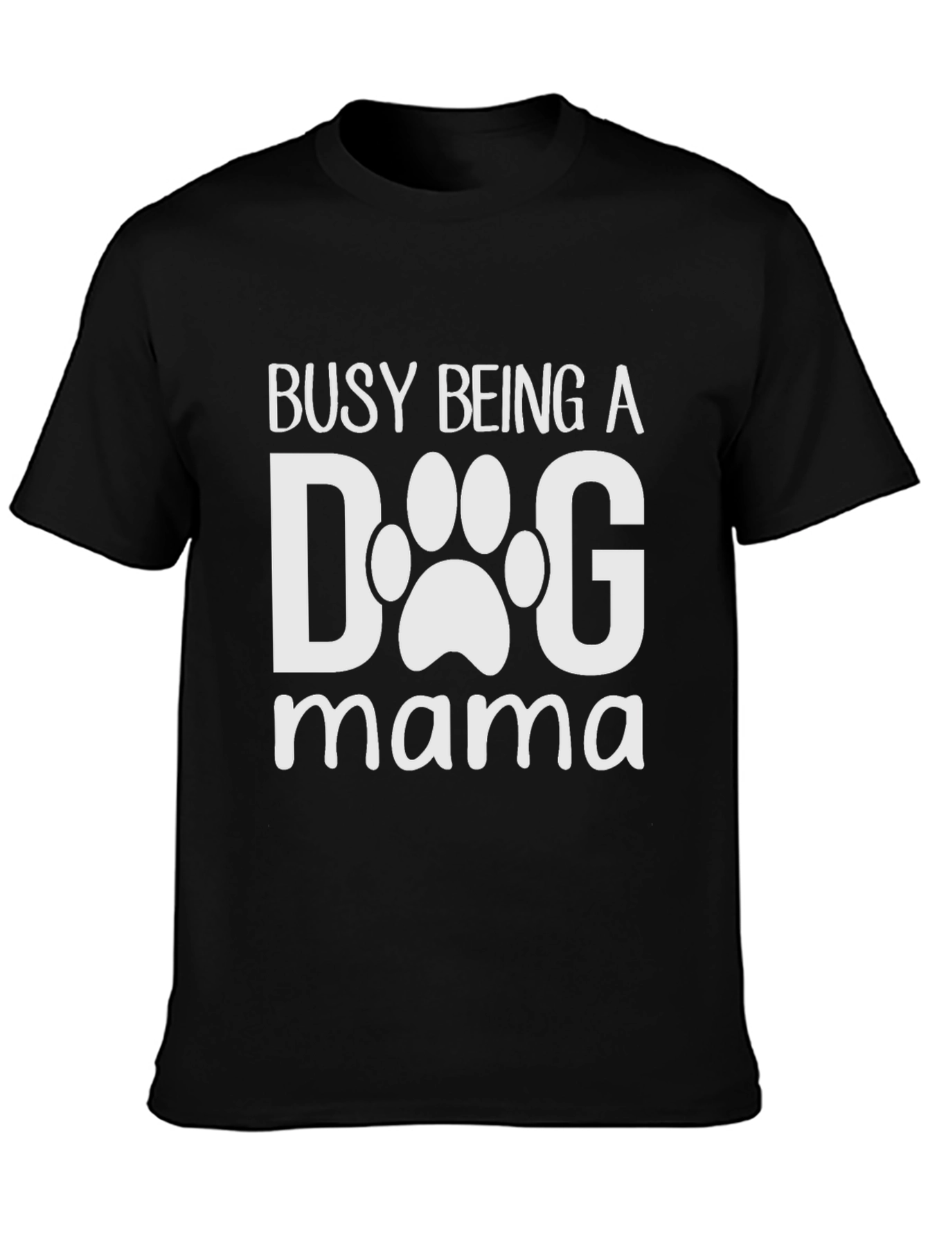 Dog Mama T-Shirt - Cute Paw Print Design