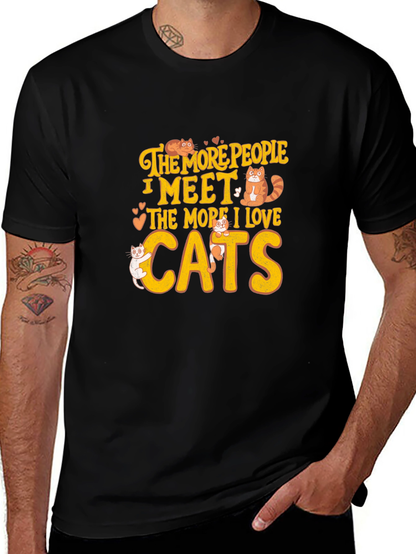 Cat Lover T-Shirt: The More I Love Cats