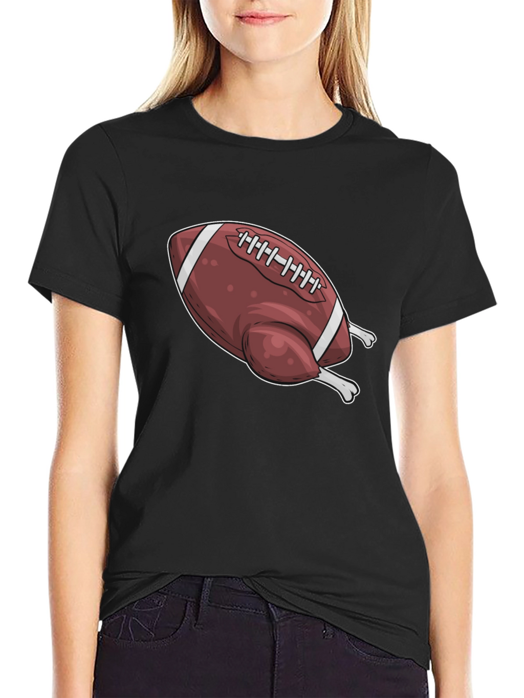 Football Turkey T-Shirt - Thanksgiving Graphic Tee