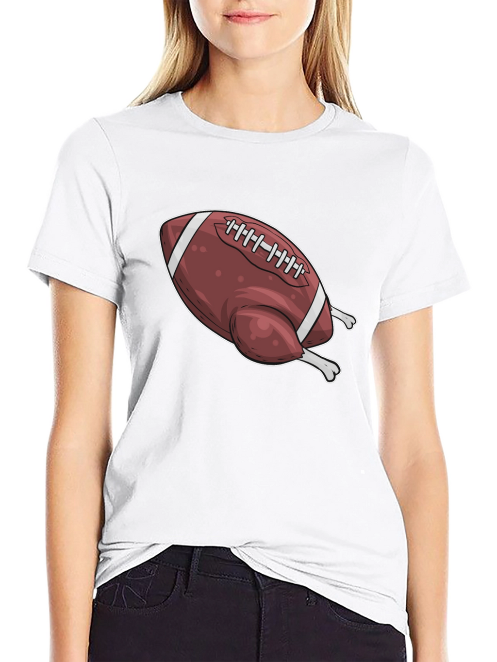 Football Turkey T-Shirt - Thanksgiving Graphic Tee