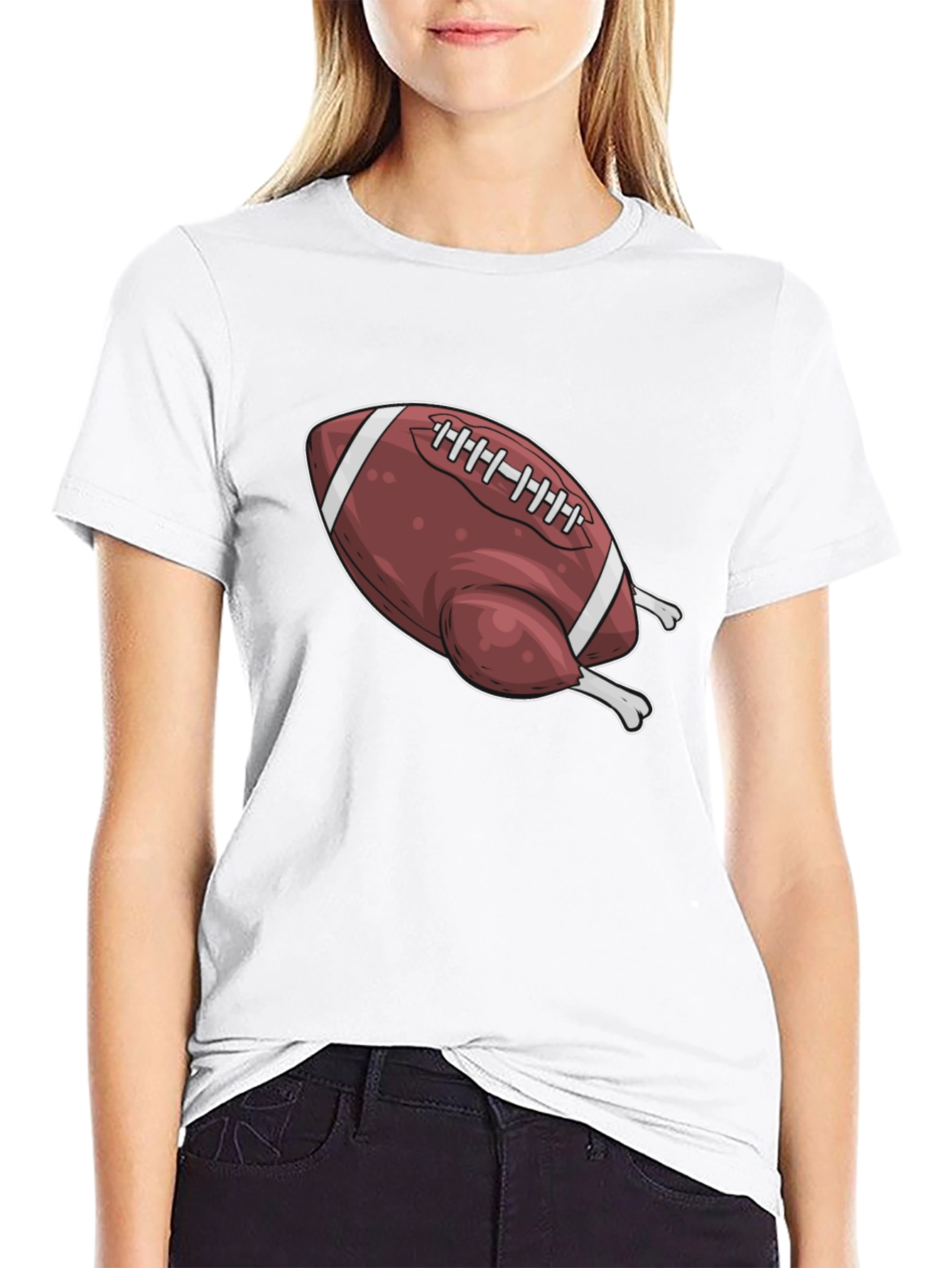 Football Turkey T-Shirt - Thanksgiving Graphic Tee