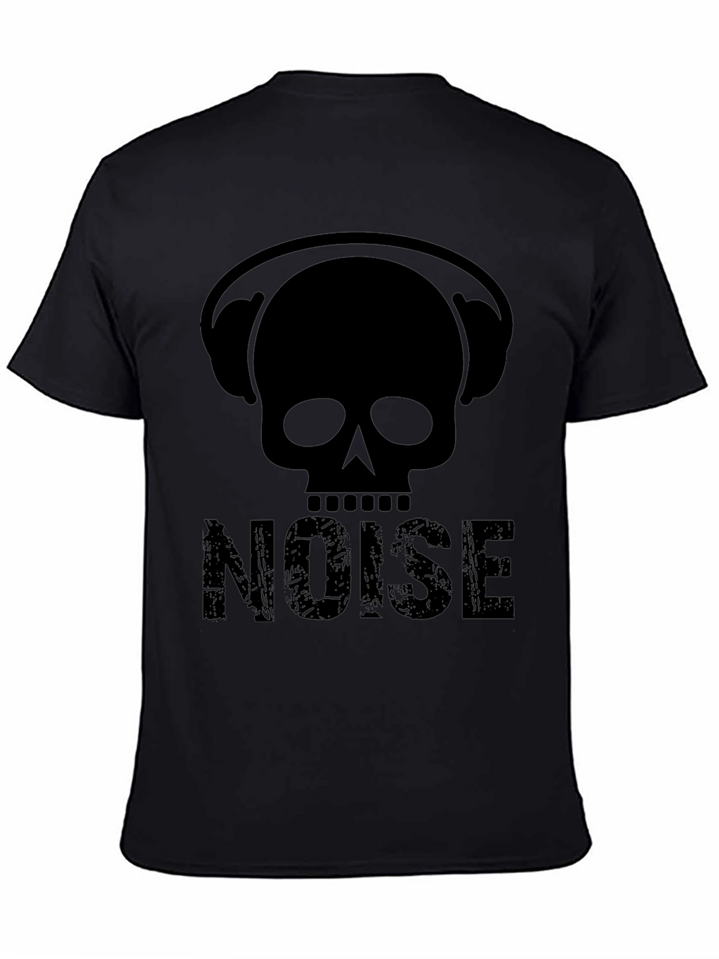 Skull Headphones NOISE Graphic T-Shirt - Black
