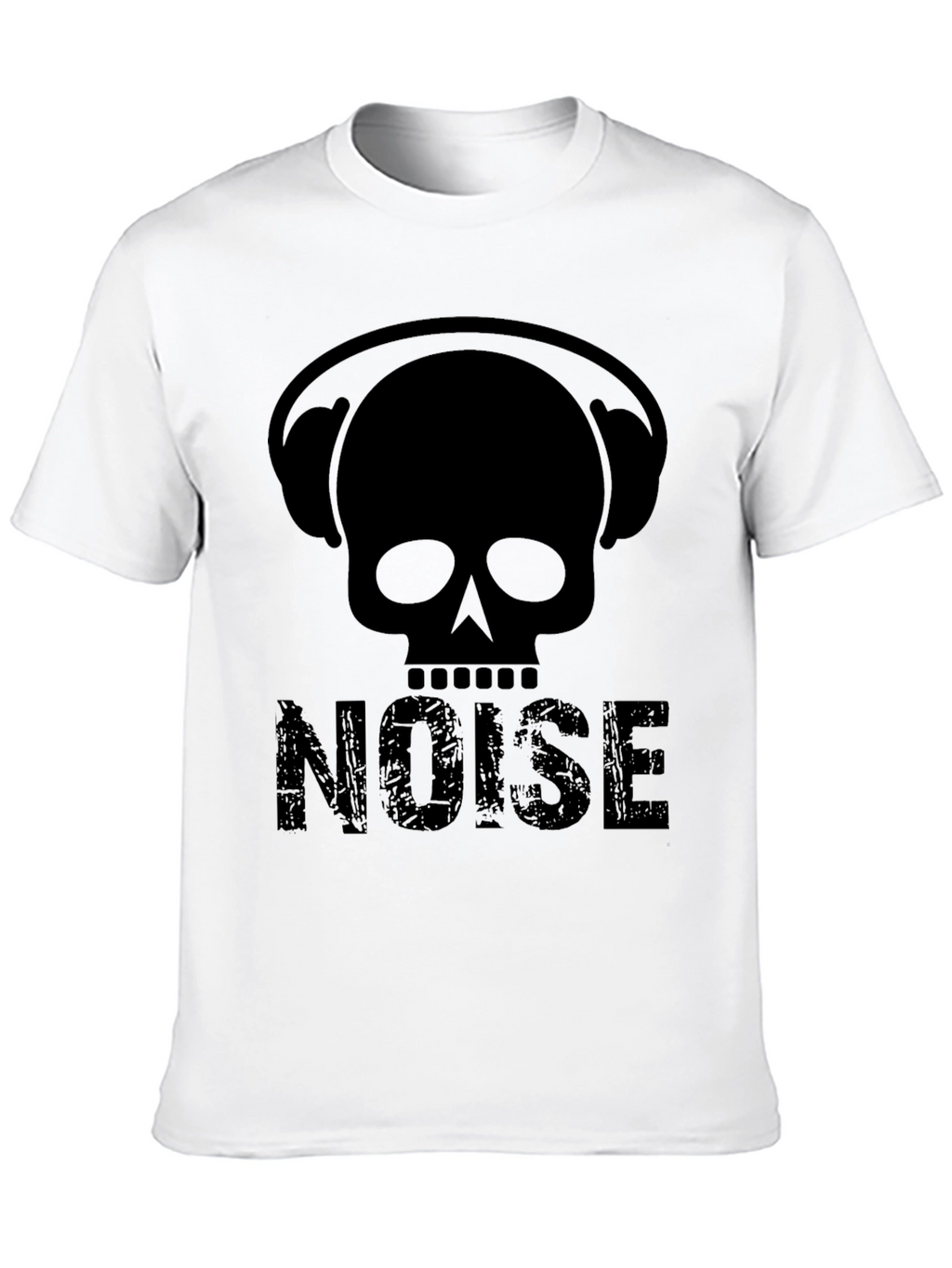 Skull Headphones NOISE Graphic T-Shirt - Black