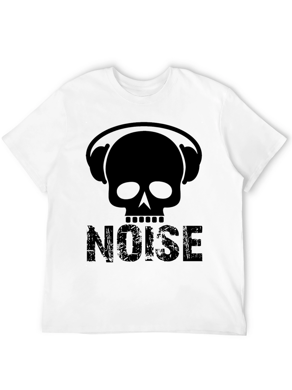 Skull Headphones NOISE Graphic T-Shirt - Black