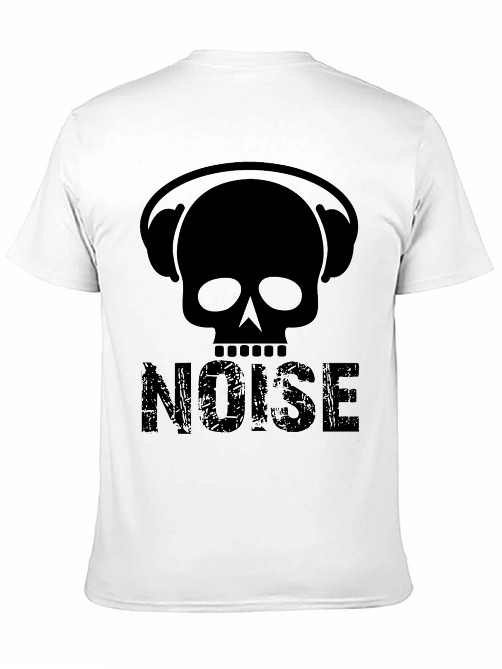 Skull Headphones NOISE Graphic T-Shirt - Black