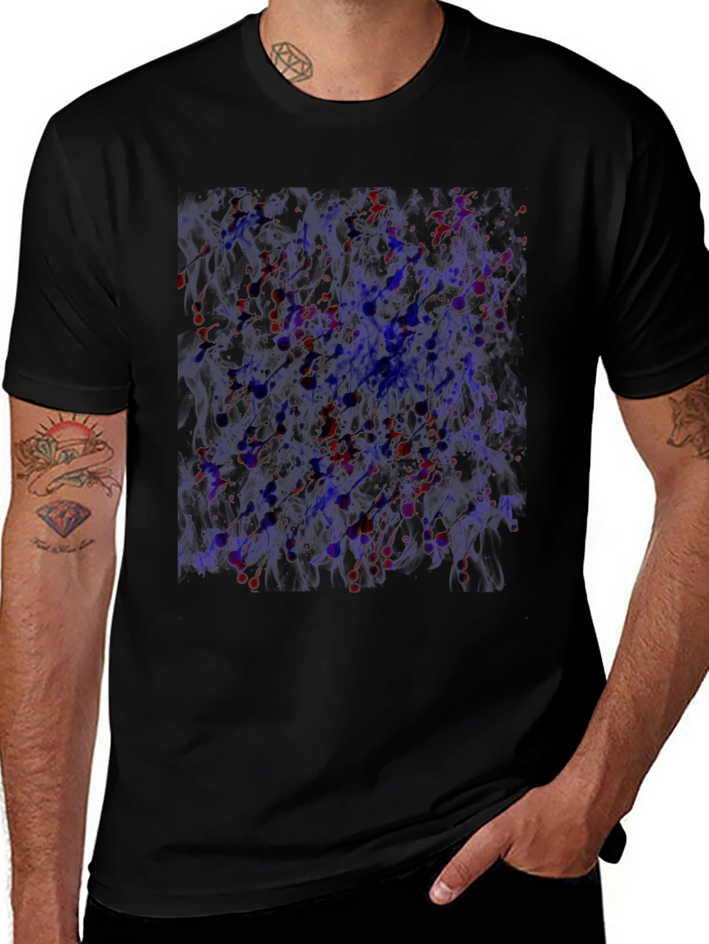 Abstract Art T-Shirt - Black