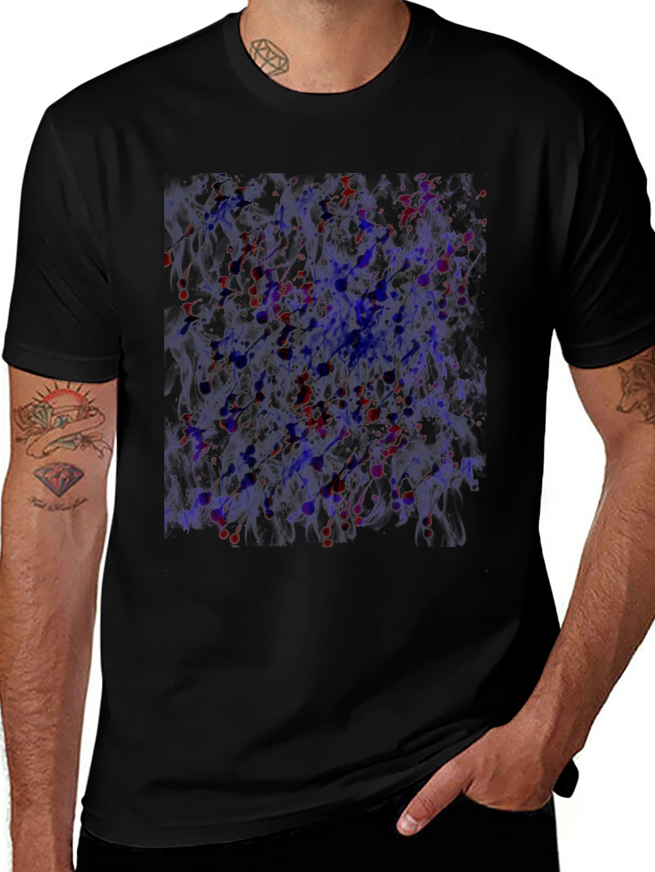 Abstract Art T-Shirt - Black