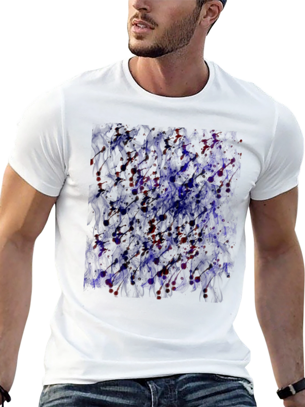 Abstract Art T-Shirt - Black
