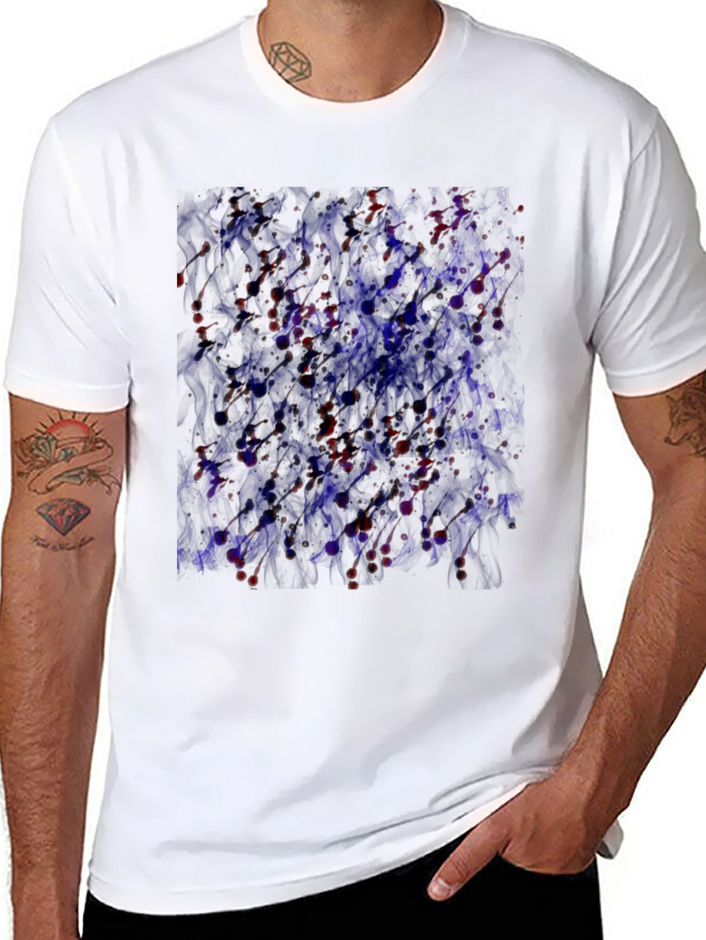 Abstract Art T-Shirt - Black