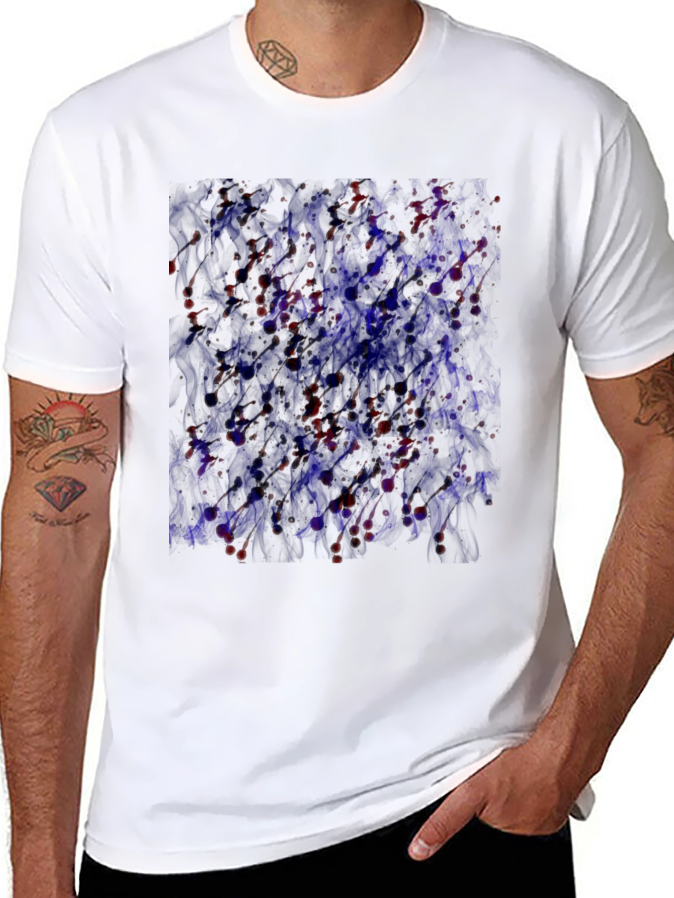 Abstract Art T-Shirt - Black