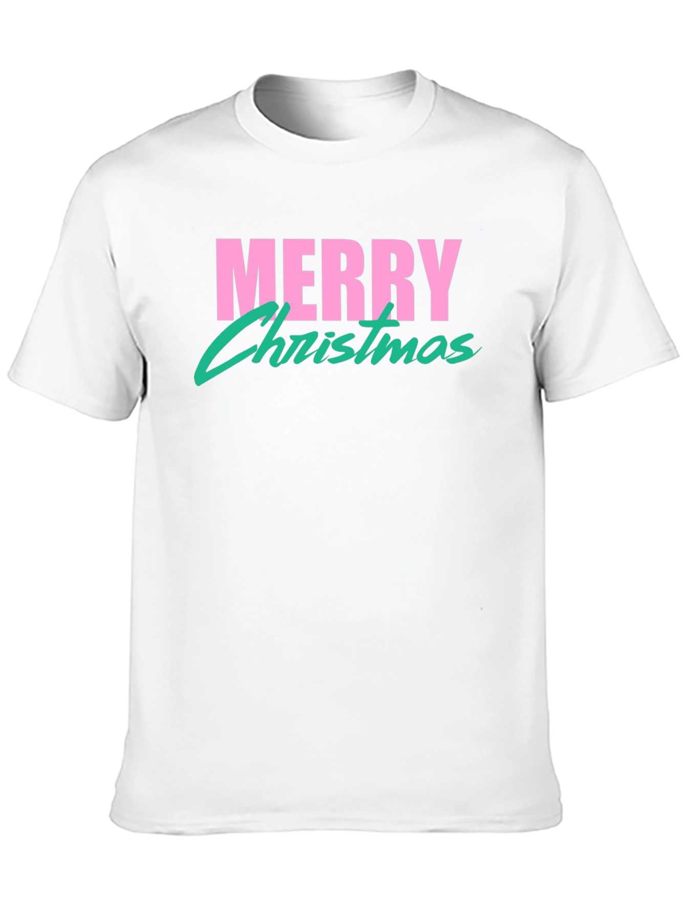 Retro Merry Christmas T-Shirt - Black