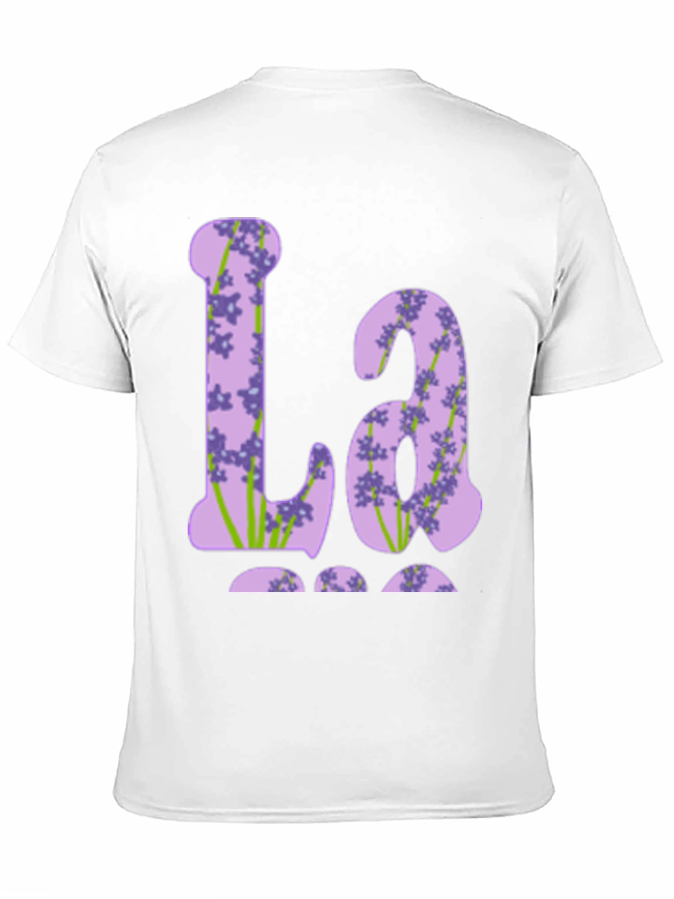 Floral Initial T-Shirt - La