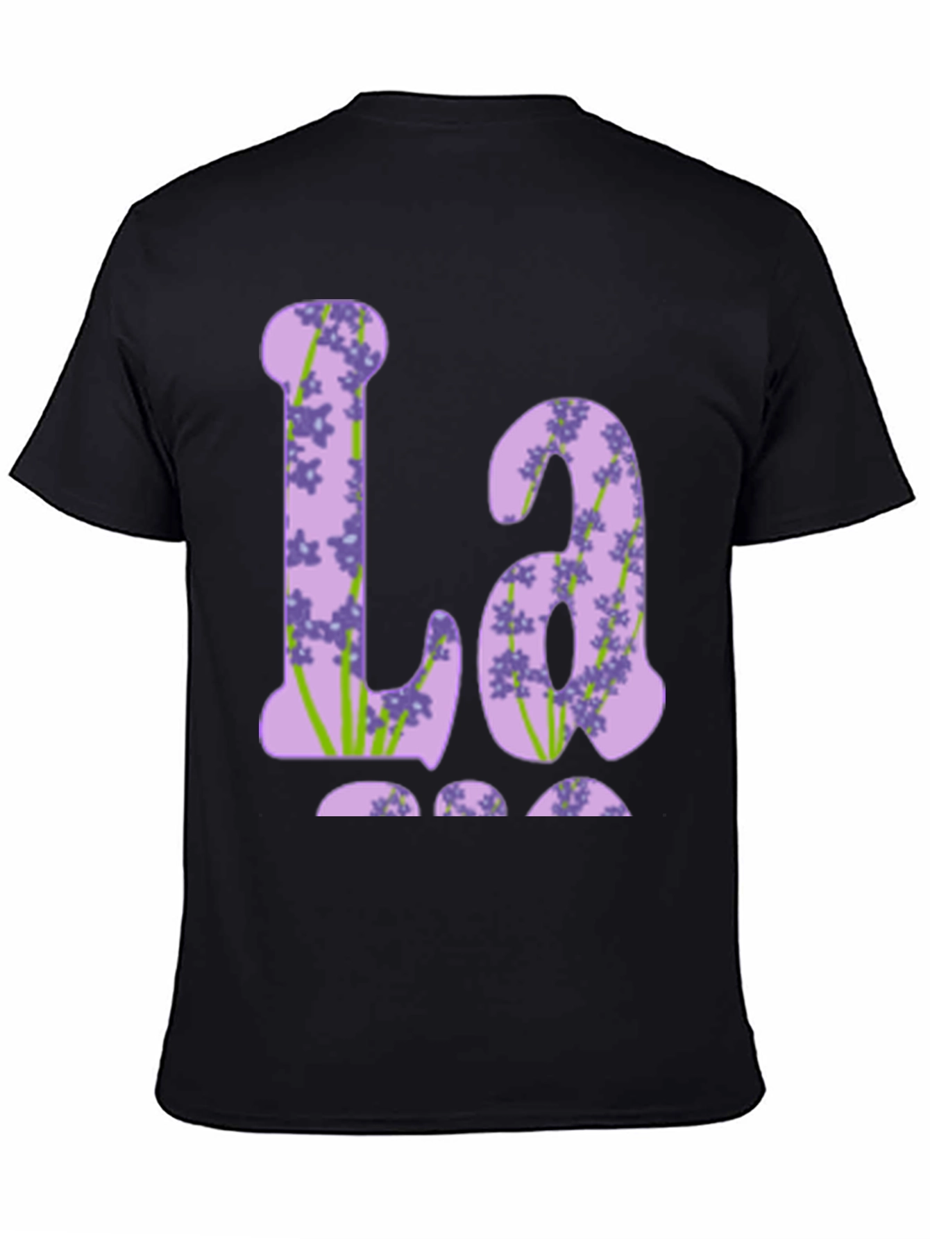 Floral Initial T-Shirt - La