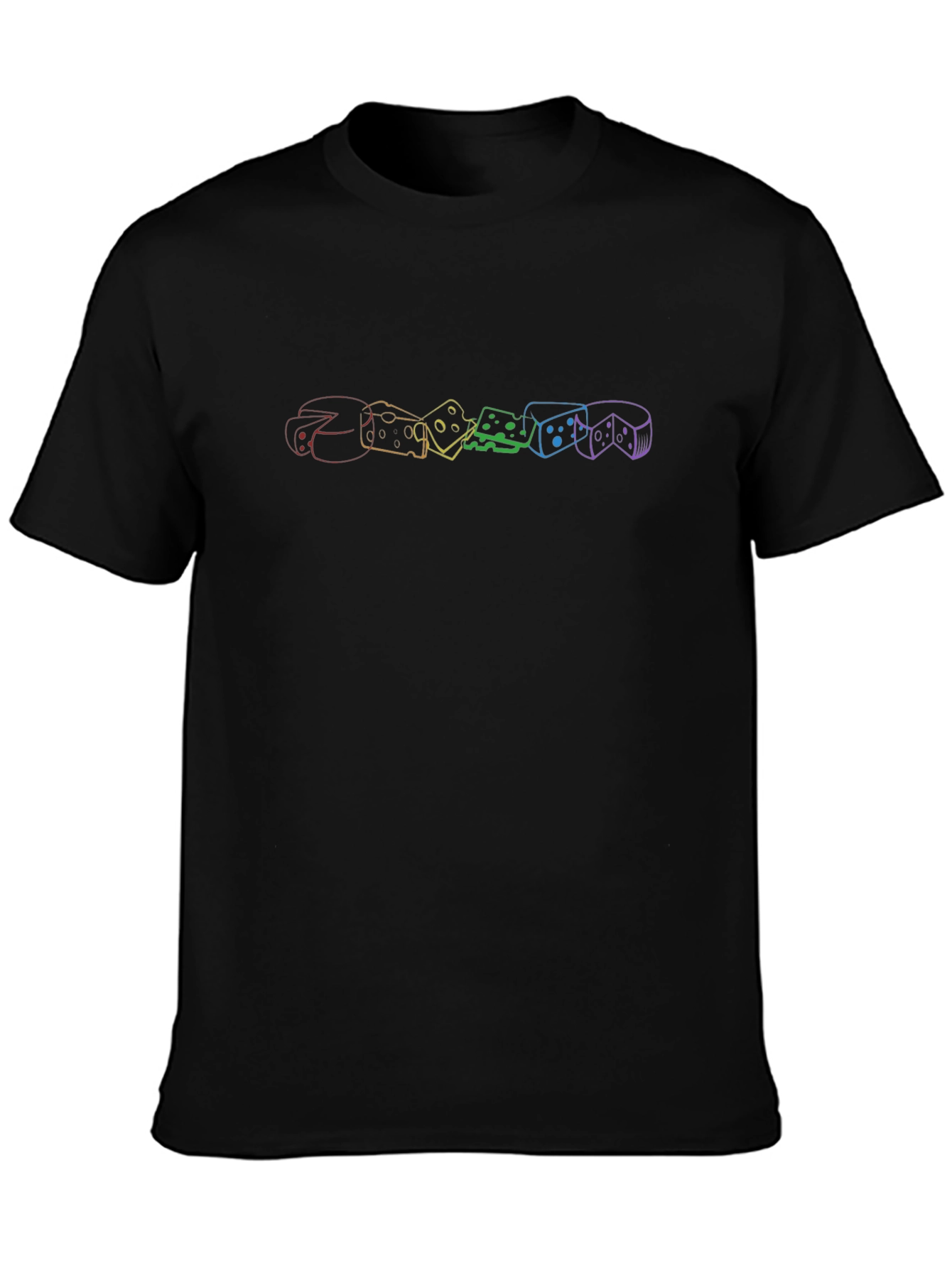 Rainbow Cheese Graphic Tee - Stylish Comfort
