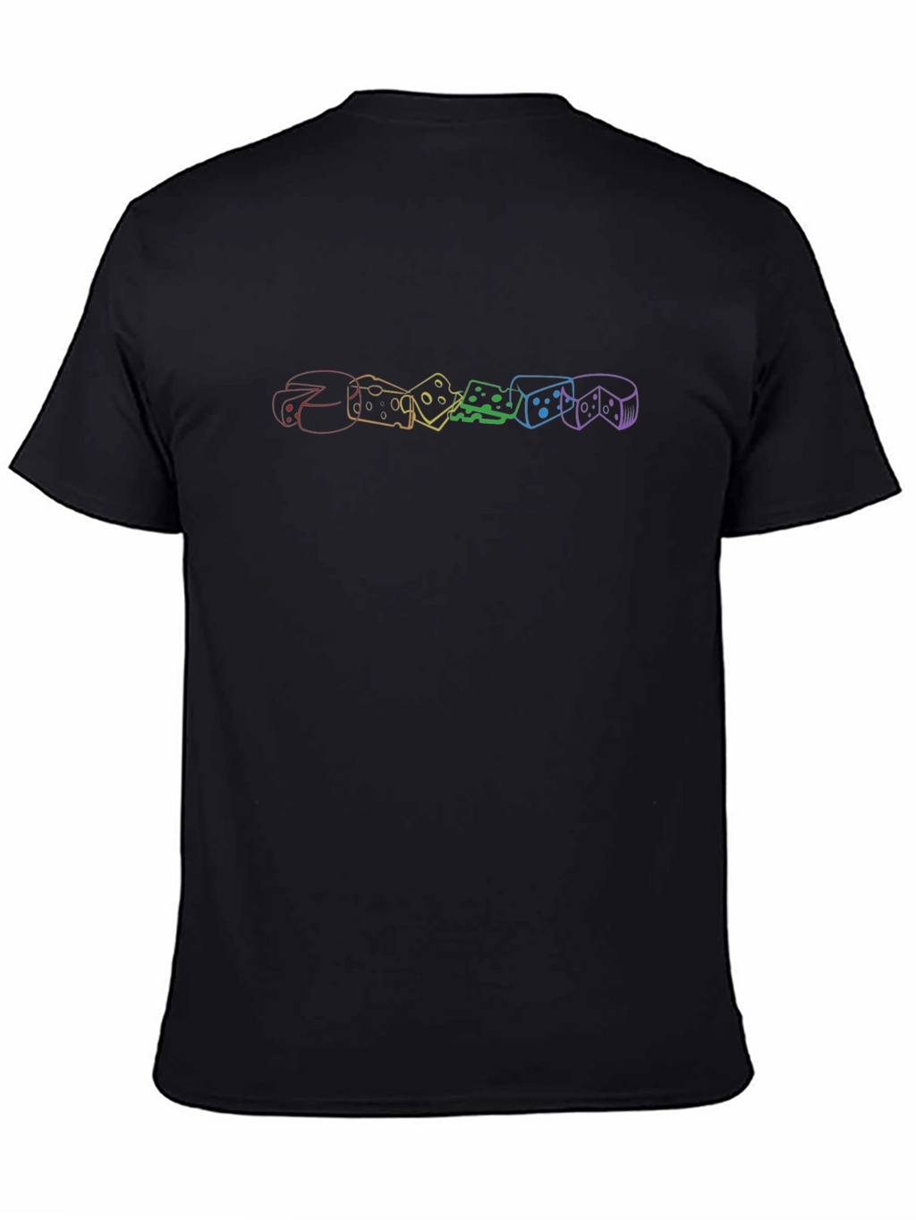 Rainbow Cheese Graphic Tee - Stylish Comfort