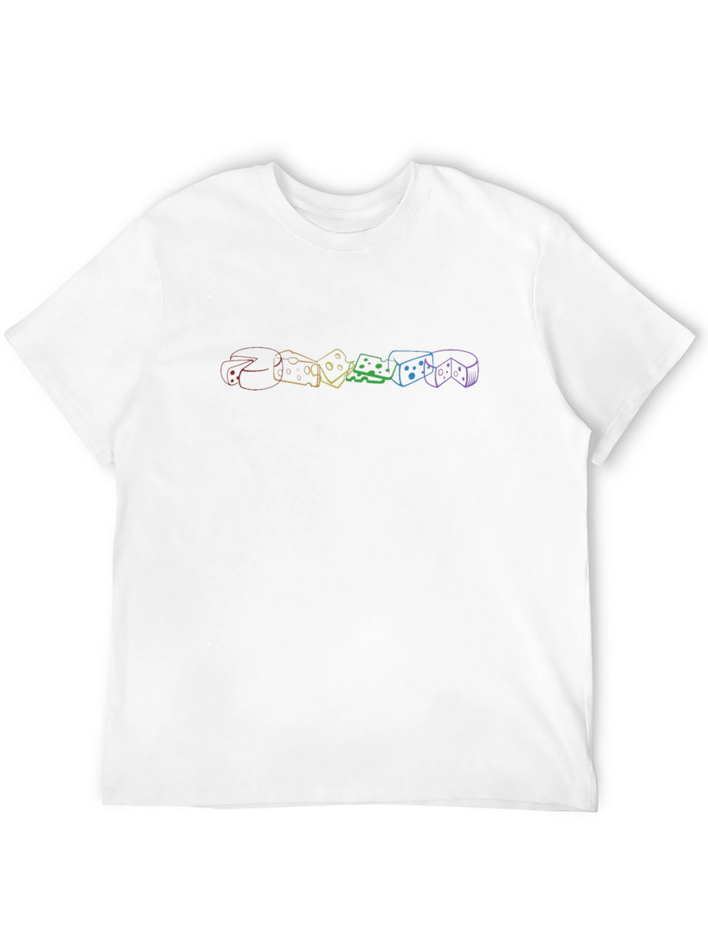 Rainbow Cheese Graphic Tee - Stylish Comfort