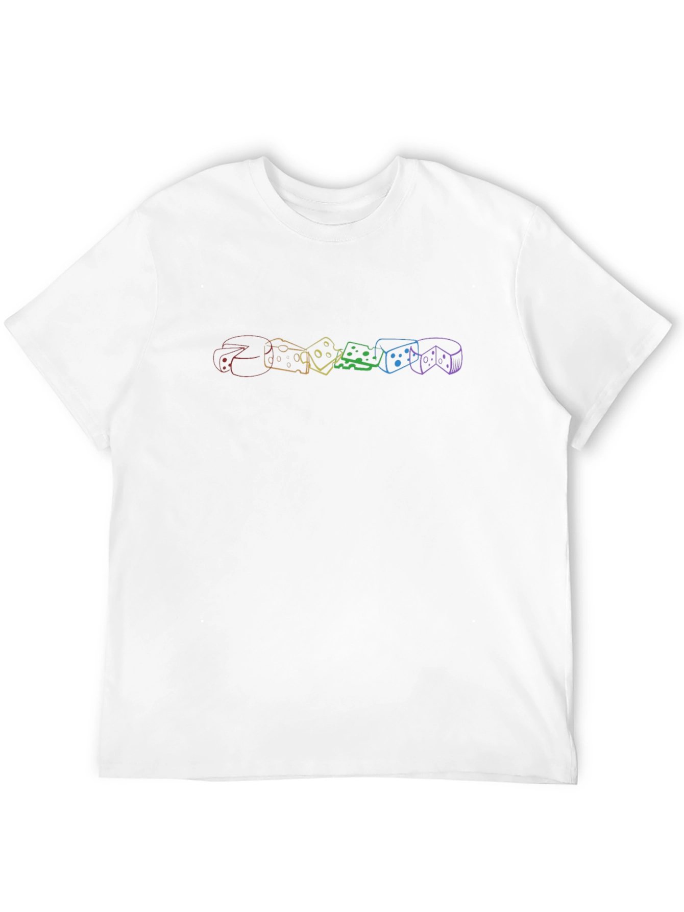 Rainbow Cheese Graphic Tee - Stylish Comfort