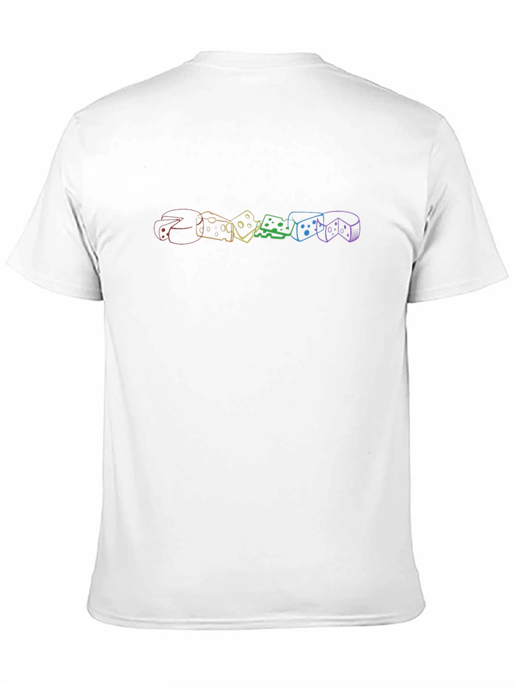 Rainbow Cheese Graphic Tee - Stylish Comfort
