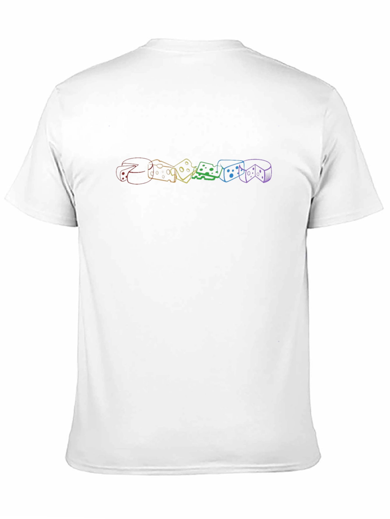 Rainbow Cheese Graphic Tee - Stylish Comfort