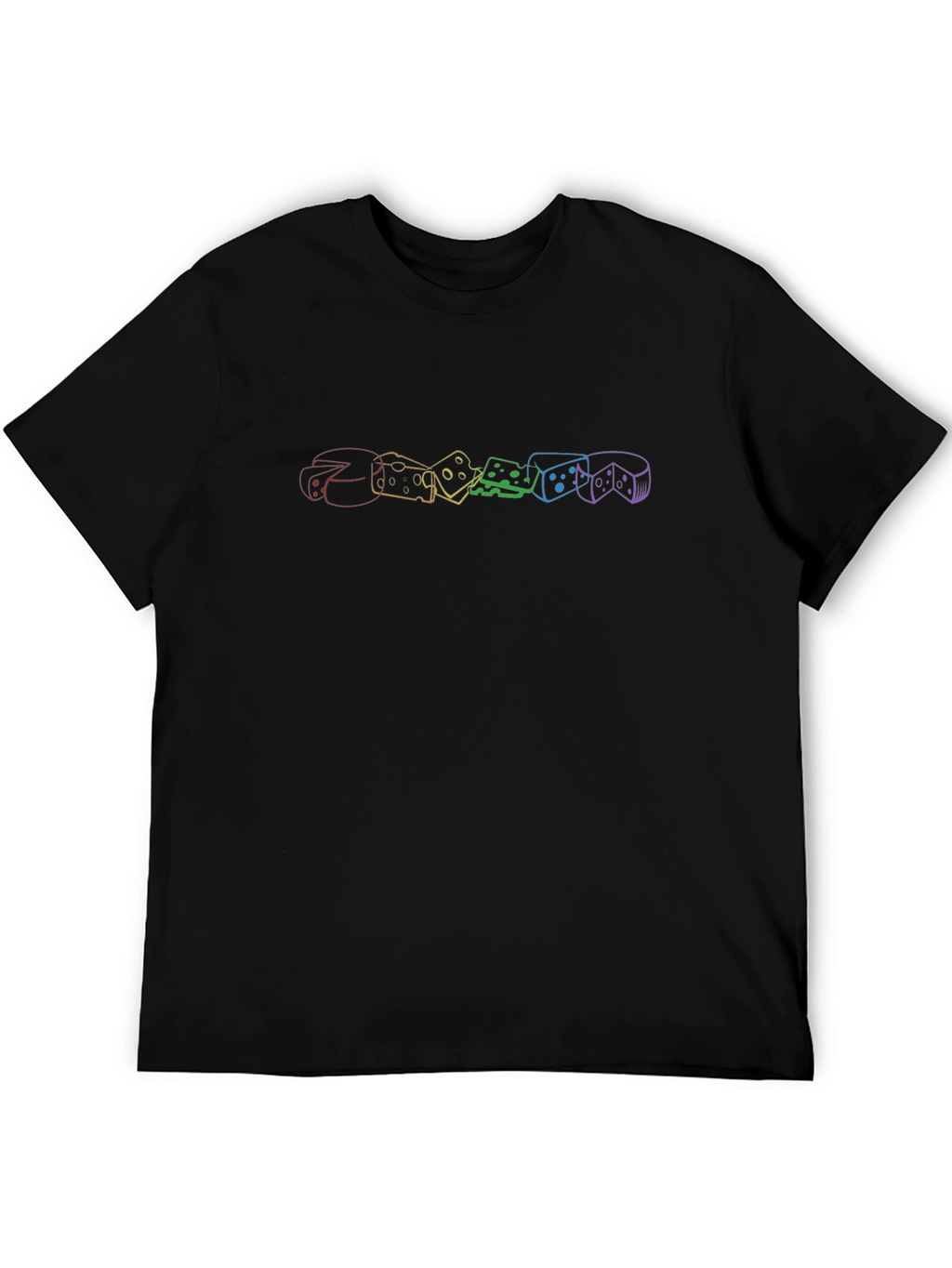 Rainbow Cheese Graphic Tee - Stylish Comfort