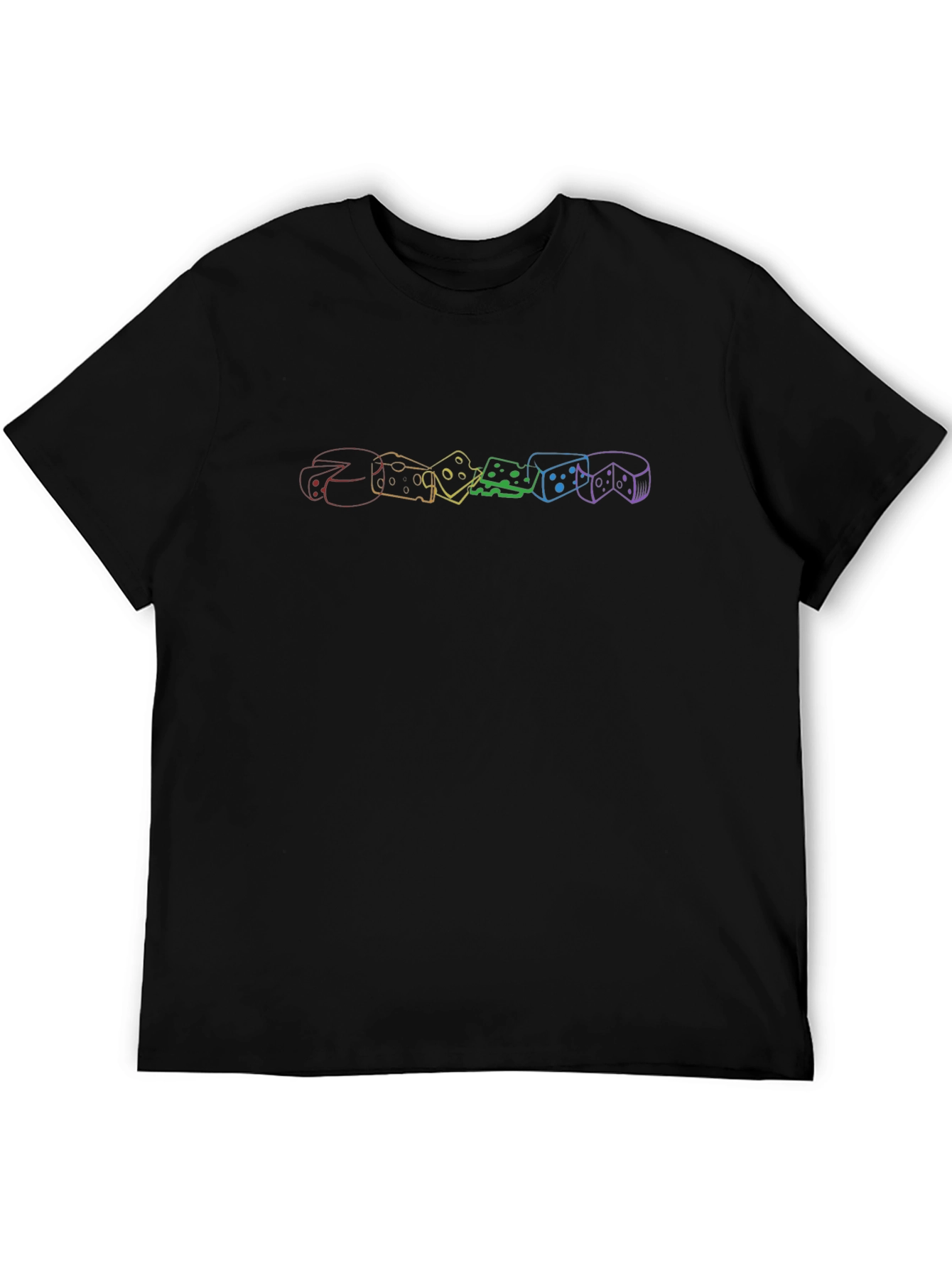 Rainbow Cheese Graphic Tee - Stylish Comfort