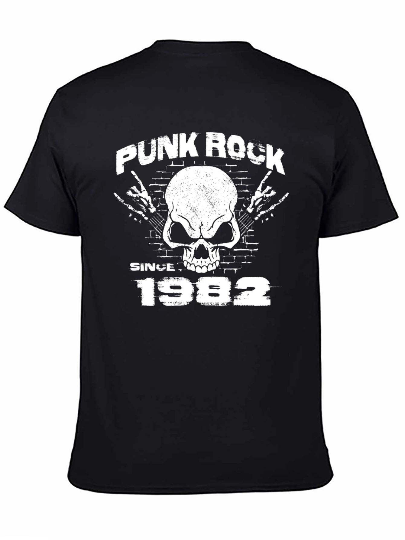 Punk Rock Since 1982 Black T-Shirt
