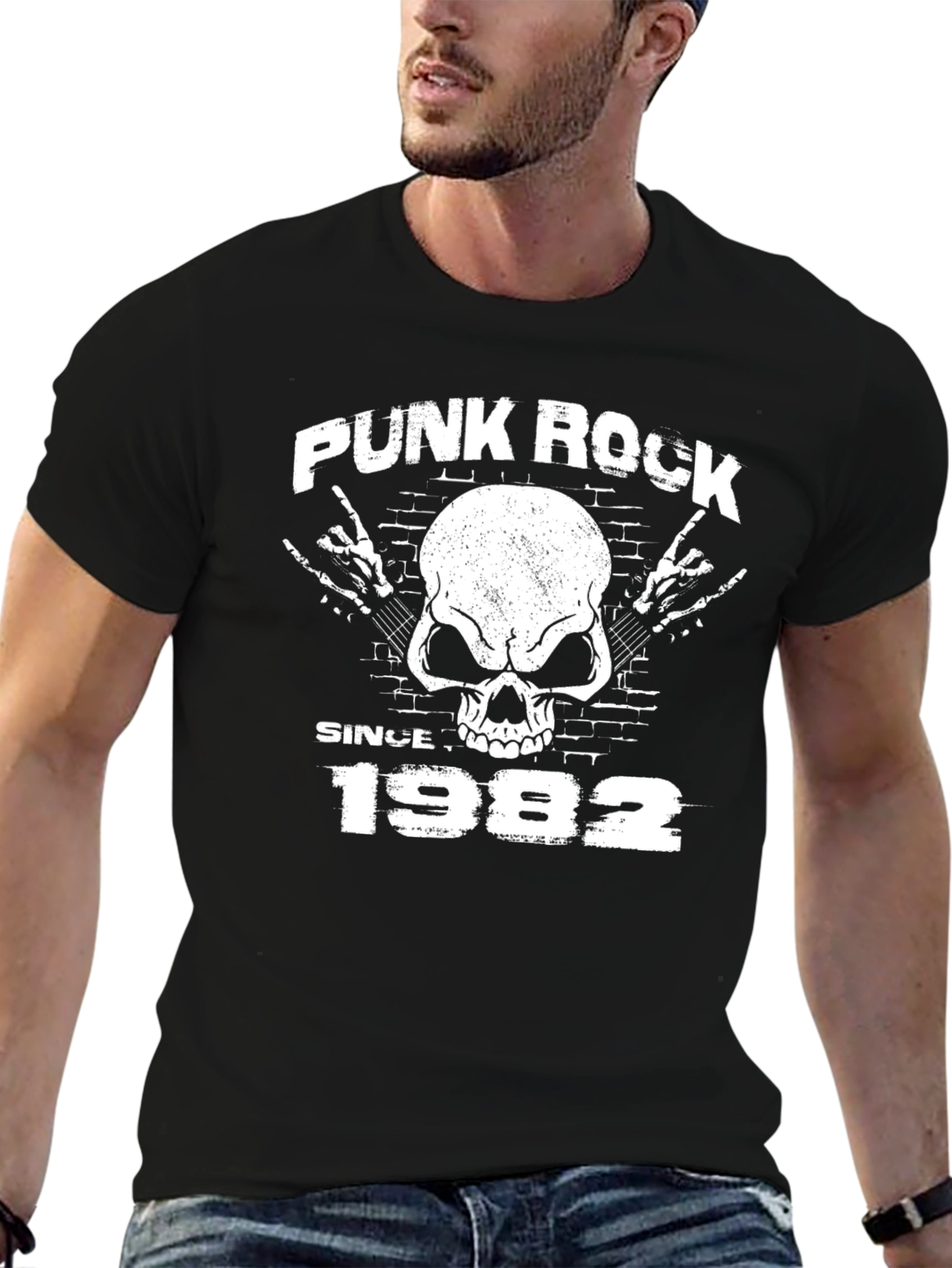 Punk Rock Since 1982 Black T-Shirt