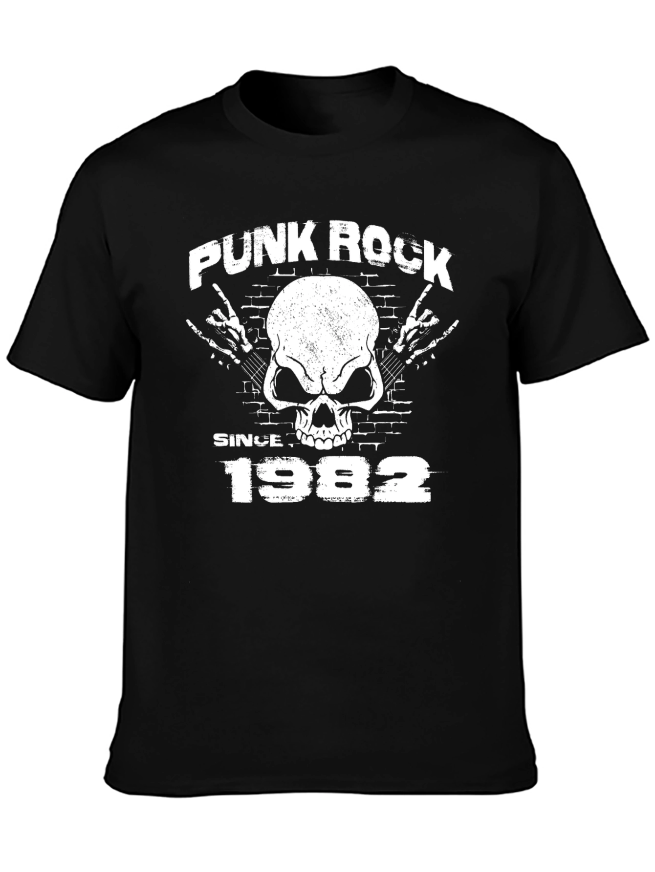 Punk Rock Since 1982 Black T-Shirt