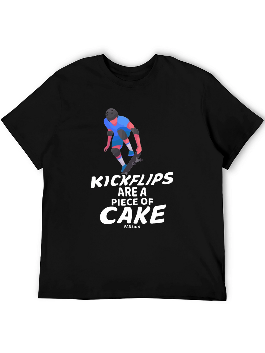 Kickflips Cake Graphic Tee - Skater Style