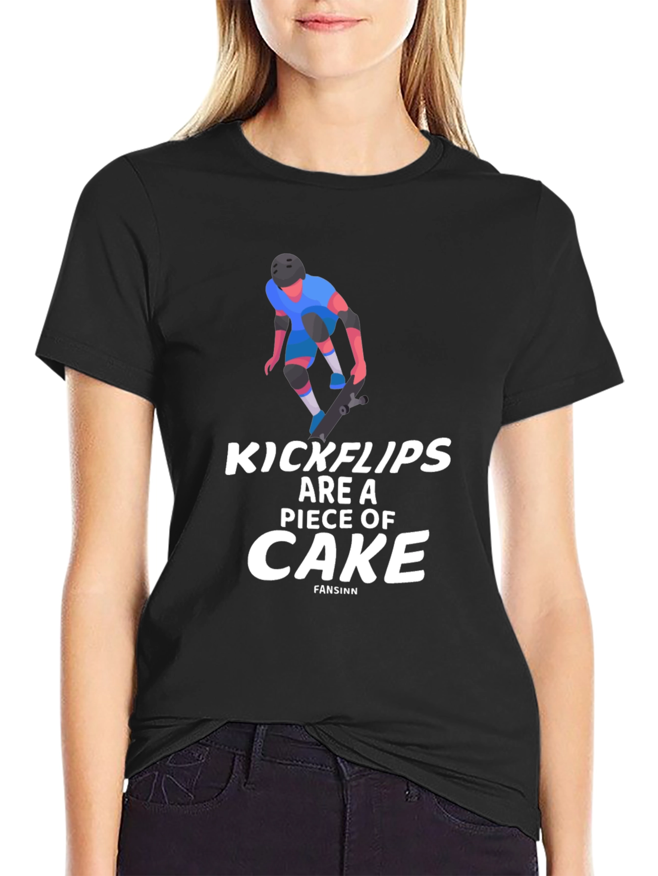 Kickflips Cake Graphic Tee - Skater Style
