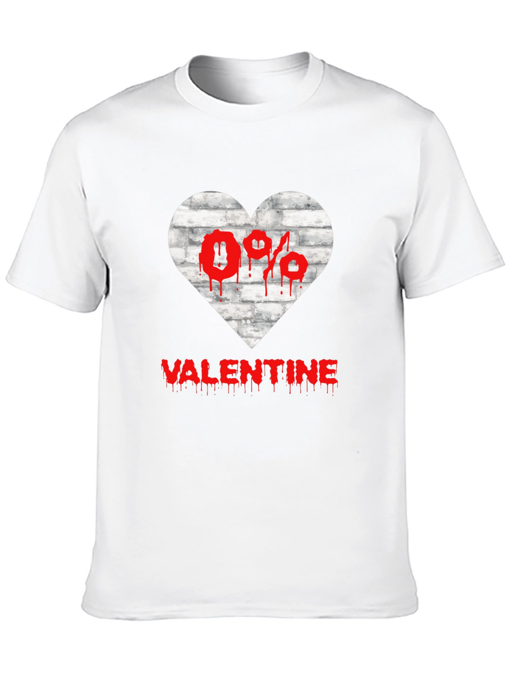 Anti Valentines Day Heart Graphic T-Shirt
