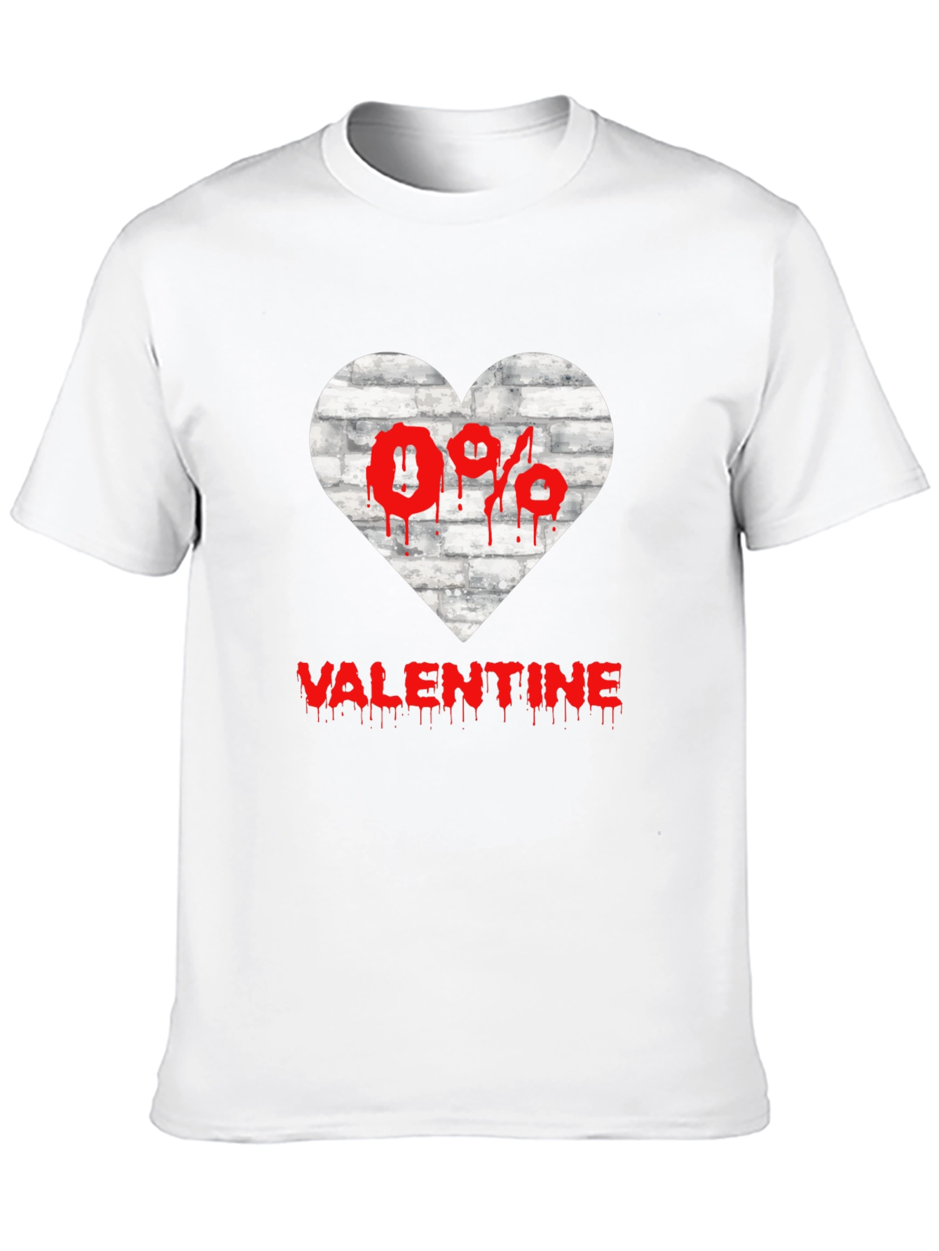 Anti Valentines Day Heart Graphic T-Shirt