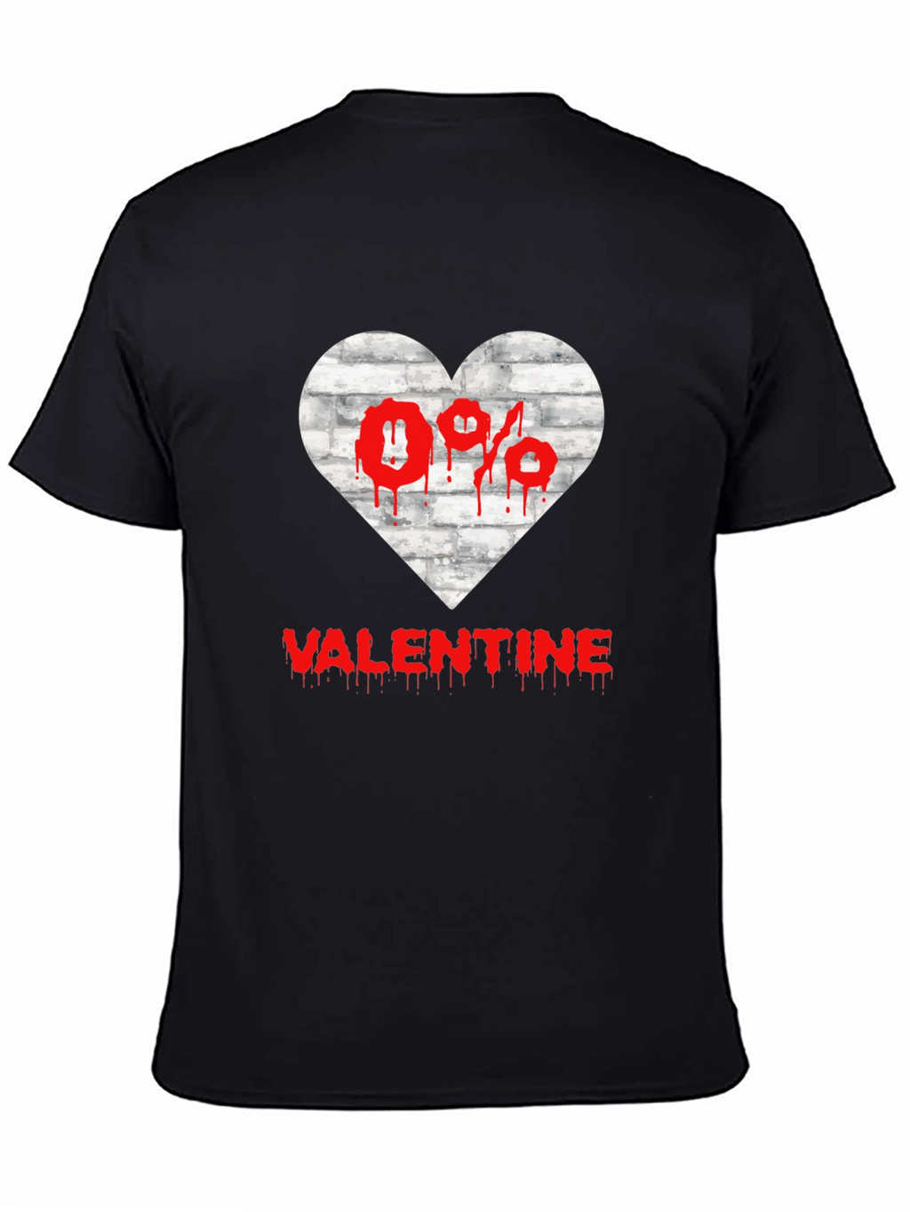 Anti Valentines Day Heart Graphic T-Shirt