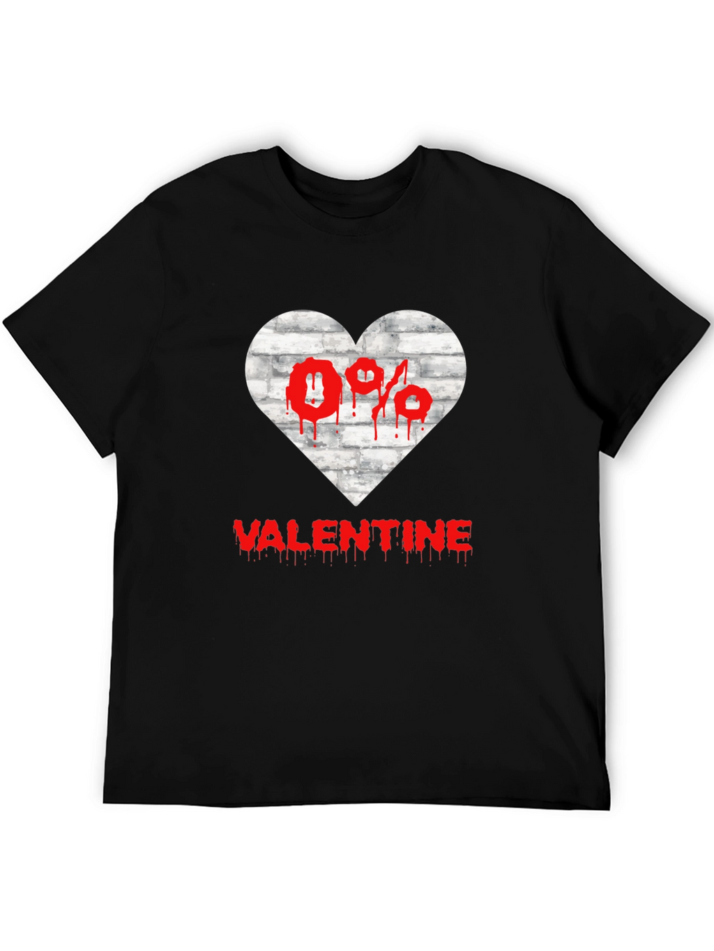 Anti Valentines Day Heart Graphic T-Shirt