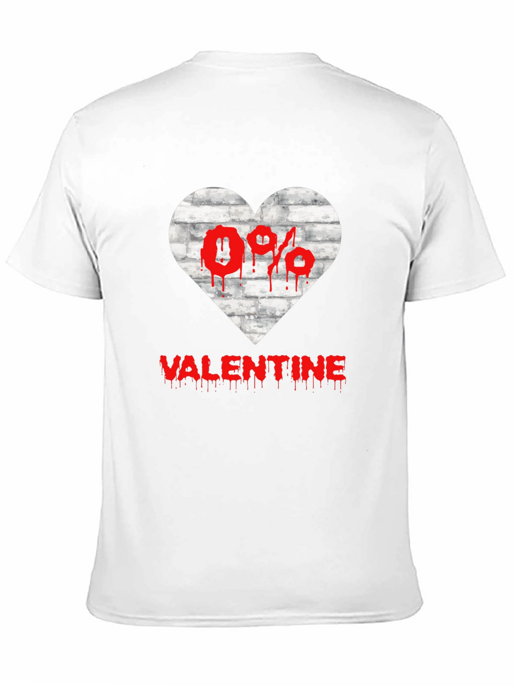 Anti Valentines Day Heart Graphic T-Shirt