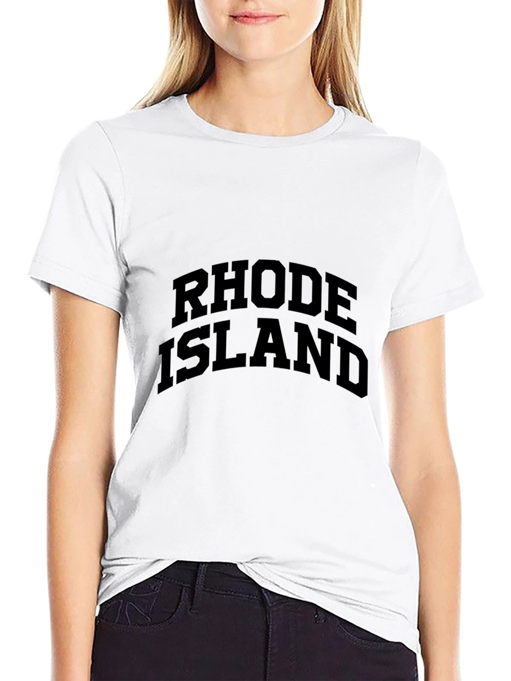 Rhode Island Black Graphic T-Shirt