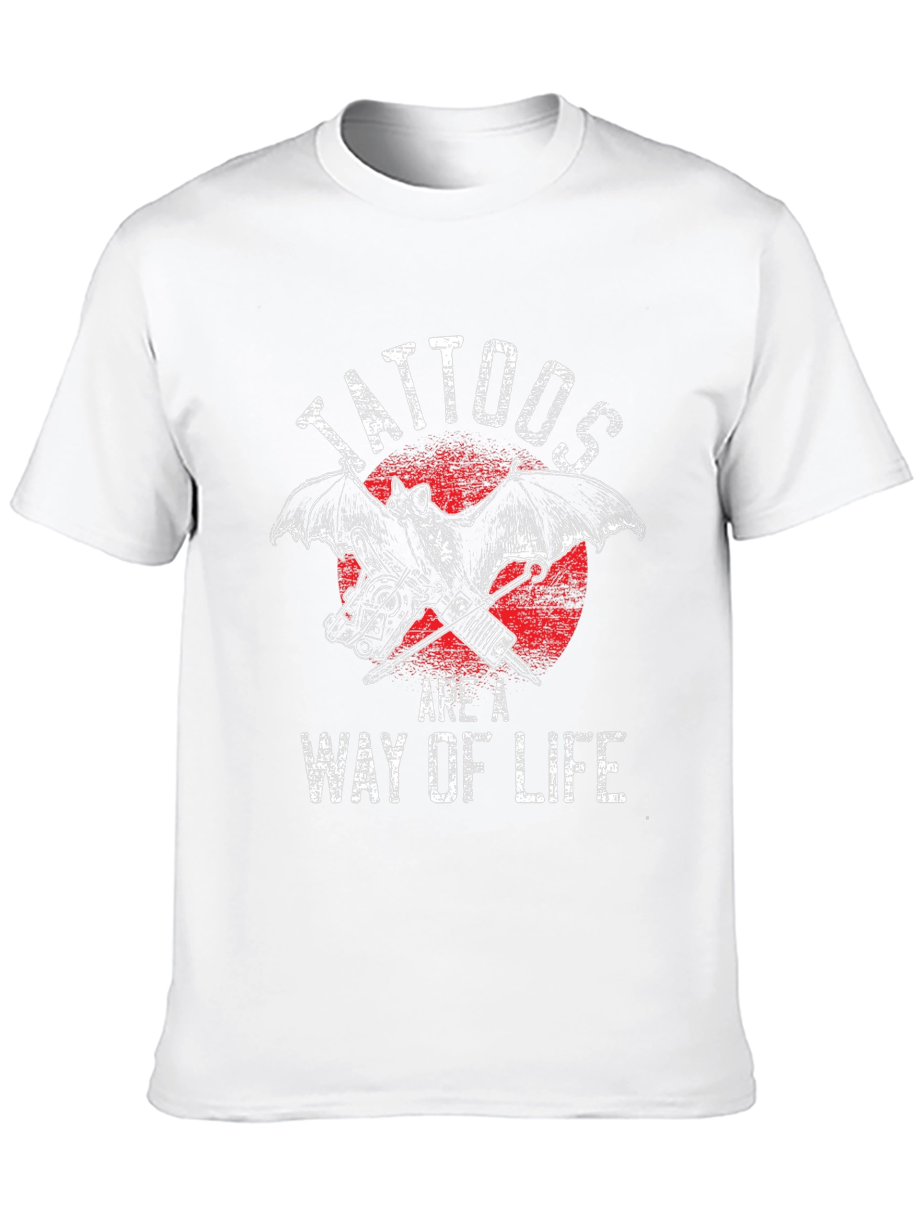 Tattoos Are A Way Of Life Bat Graphic Tee
