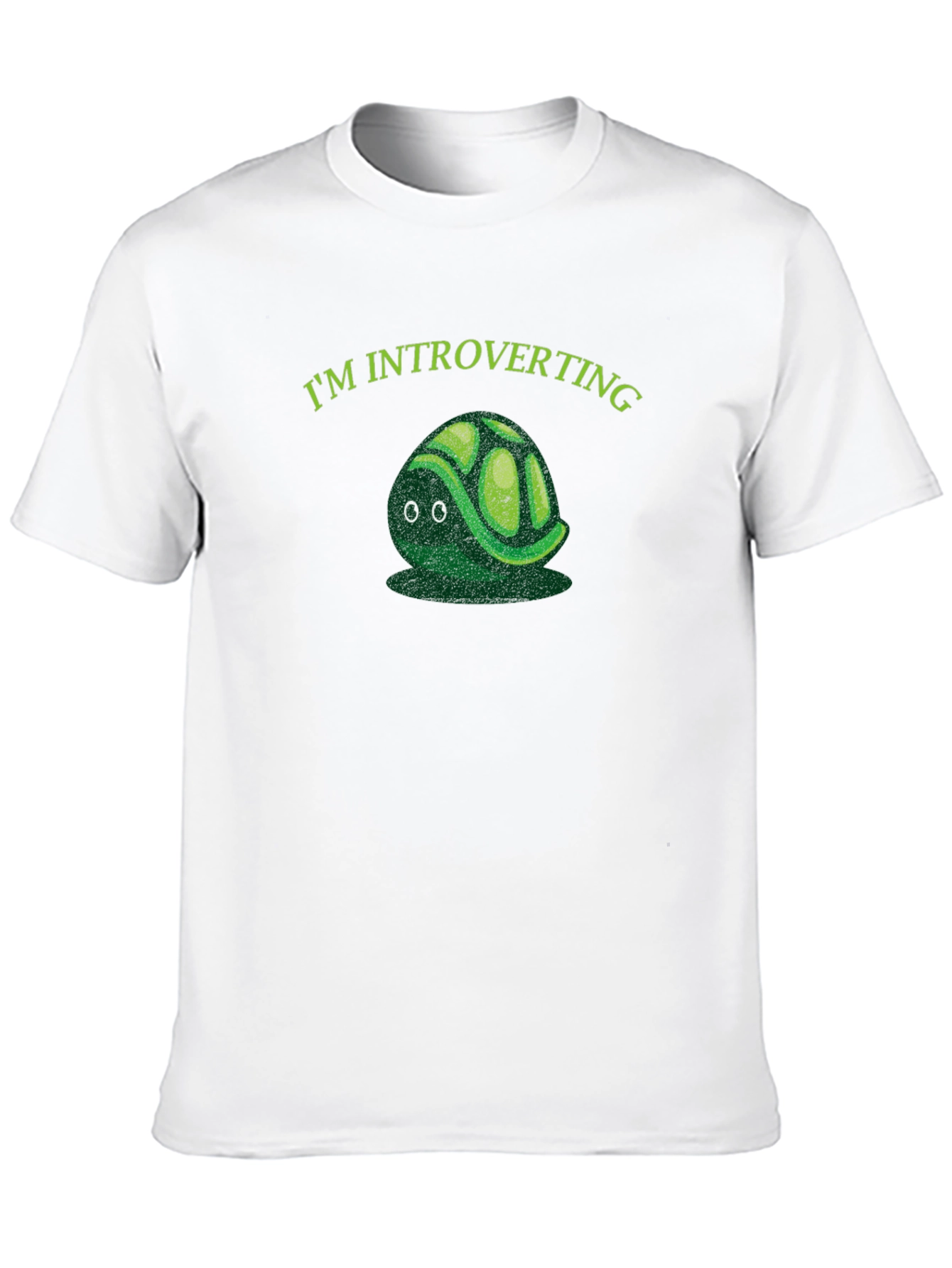 Introverting Turtle Graphic Tee - Black