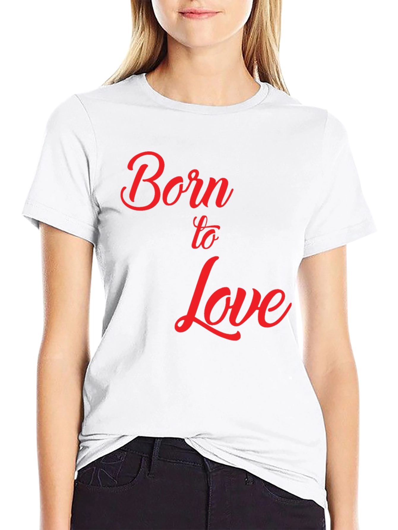 Born to Love Graphic T-Shirt - Black